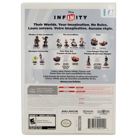 Nintendo Wii Disney Infinity Game with Portal & 2 Character Figures - Picture 8 of 8